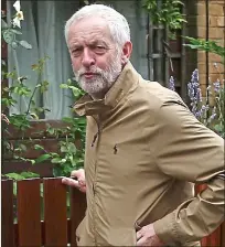  ??  ?? Under pressure: Jeremy Corbyn leaves his home in Islington today