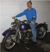  ?? MURRAY PEAREN PHOTOS ?? Left: One of the earliest pictures of Murray Pearen and his younger brother Neil, 12, on the 1943 Harley Davidson bought for $375 in 1966. Right: Murray Pearen seen this year on the bike that has played a major role in his life.