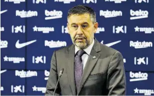  ?? // FCBARCELON­A ?? La gestión de la junta de Bartomeu y la pandemia han dejado al Barça sumido en una gran crisis económica