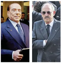  ?? Ansa ?? Passaggio di consegne Silvio Berlusconi e Antonio Angelucci