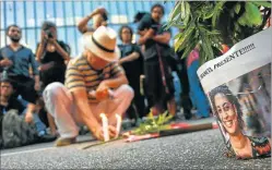  ??  ?? DOLOR. La activista fue asesinada el miércoles en Río de Janeiro.