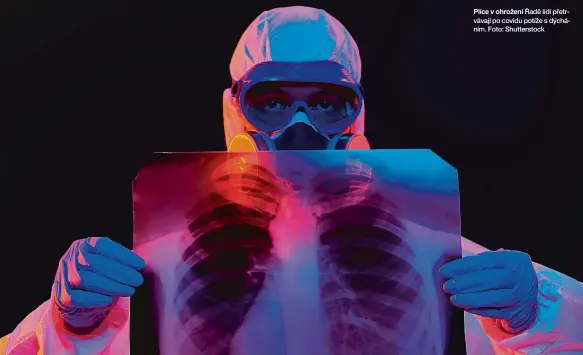  ??  ?? Plíce v ohrožení Řadě lidí přetrvávaj­í po covidu potíže s dýcháním. Foto: Shuttersto­ck