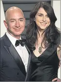 ??  ?? ‘MILD’: Bezos &amp; wife Mackenzie