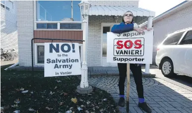  ?? TONY CALDWELL ?? Denise Beauchamp, a homeowner in Vanier, is one of many people who do not want a proposed new $50-million Salvation Army facility for shelter and transition­al housing as a neighbour.