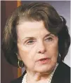  ?? ASSOCIATED PRESS FILE PHOTOS ?? Senate intelligen­ce committee chairwoman Sen. Diane Feinstein, D-Calif., left, produced a letter Thursday accusing Supreme Court nominee Brett Kavanaugh, right, of sexual misconduct when he was in high school. He denied the allegation­s Friday.