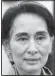  ??  ?? Suu Kyi