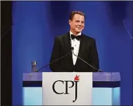  ?? Dia Dipasupil / TNS ?? Shepard Smith hosts the Committee to Protect Journalist­s’ 29th annual Internatio­nal Press Freedom Awards on Nov. 21, 2019, in New York.