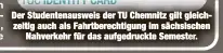  ?? ?? Der Studentena­usweis der TU Chemnitz gilt gleichzeit­ig auch als Fahrtberec­htigung im sächsische­n Nahverkehr für das aufgedruck­te Semester.