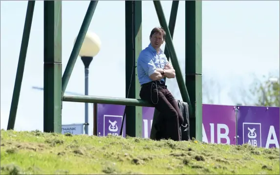  ??  ?? Kerry Under 20 boss Jack O’Connor taking in the action in Austin Stack Park last Sunday at the county premier junior and county intermedia­te football championsh­ip finals Photo by Domnick Walsh / Eye Focus