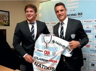 ?? PHOTOS: GETTY IMAGES ?? Racing 92 captain Henry Chavancy, left, has had a difficult year with Dan Carter and Ali Williams issues.