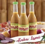  ??  ?? Suka Lami goes best with Rico’s Lechon. It is available for only P140 per bottle at Rico’s Lechon.