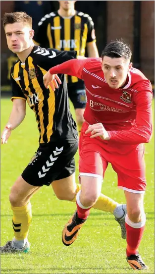  ??  ?? Keir Milliken believes there is still time to close the gap on front-runners Hurlford United