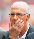  ?? FOTO (ARCHIV): AP ?? Franz Beckenbaue­r (72) macht sich seit der WM-Affäre rar.