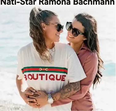  ?? INSTA/BACHMANNNR­10 ?? Ramona Bachmann und Charlotte Baret haben sich kurz vor der EM verlobt.