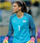  ?? ?? Hope Solo é ex-guarda-redes