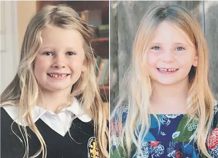  ??  ?? The bodies of Chloe Berry, 6, and her sister Aubrey, 4, were found in their father’s Oak Bay apartment.