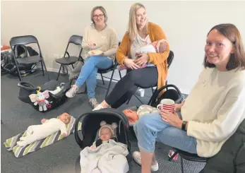  ?? ?? New mums and babes at one of our morning tea get-togethers. PHOTOS: Supplied.