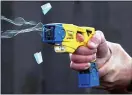  ??  ?? DELAYS: Forces say the latest Tasers are needed to replace older models