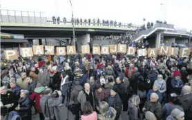  ??  ?? Zeszłorocz­na manifestac­ja w 50. rocznicę wydarzeń marcowych