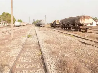  ?? ?? The Makurdi railway station and the only portion left with tracks
