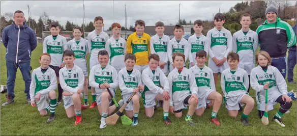 ??  ?? The Arklow Rocks team who defeated Kildare’s St Columbas to win the Cross-Border League last weekend.