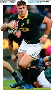  ??  ?? Top Marx: the Boks’ imposing hooker ALAMY