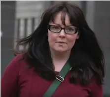  ??  ?? Natalie McGarry denied the charges during a hearing yesterday