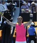  ?? AFP ?? Rafael Nadal celebra la victoria ante el boliviano Hugo Dellien, ayer.