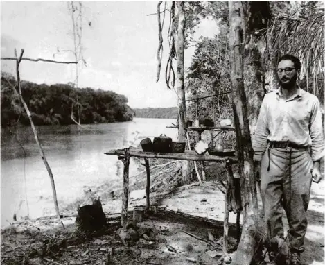  ?? (APIC/GETTY IMAGES) ?? Le Brésil fut un terrain d’études privilégié par Claude Lévi-Strauss, ici en Amazonie en 1936.