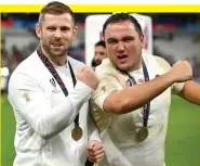  ?? ?? STRONG BOND
England’s Elliot Daly and Jamie George