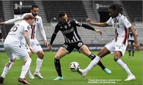  ?? ?? Thuram (avec Bard et Laborde face à Bentaleb) a, lui, tenu son rang.