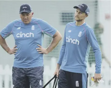  ?? ?? 0 Chris Silverwood, left, says Joe Root’s leadership skills have been critical in squad preparatio­n