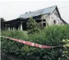  ?? PHOTO: GREYMOUTH STAR ?? Suspicious blaze . . . A house in Willis St, Greymouth, was destroyed by fire in December.