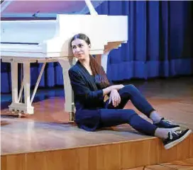  ?? Foto: Irina Schymchak ?? Pianistisc­hes Ausnahmeta­lent: Alexandra Dovgan.