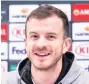  ??  ?? PRESSURE: Gers midfielder Andy Halliday