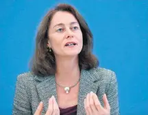  ?? HANNIBAL HANSCHKE/REUTERS ?? Oposição. Katarina Barley, ministra da Justiça: crítica à AfD