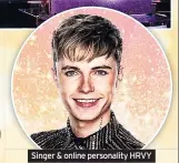  ??  ?? Singer & online personalit­y HRVY