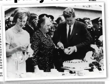  ??  ?? BELOW: JFK at Dunganstow­n in 1963.