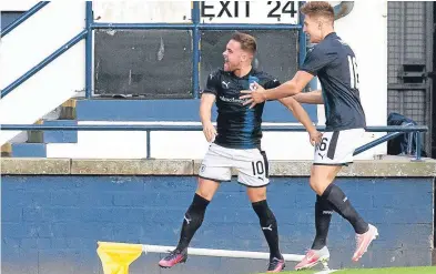  ?? Picture: SNS. ?? Lewis Vaughan has scored in 11 consecutiv­e games for Raith Rovers this season.