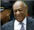  ?? ASSOCIATED PRESS FILE PHOTO ?? Bill Cosby arrives at the Montgomery County Courthouse during his sexual assault trial, Friday, June 16, 2017, in Norristown. Montgomery County spent $219,000 on Cosby’s 2017 trial.