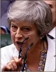  ??  ?? WEIGHING IN: Mrs May