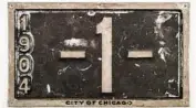  ?? DONLEY AUCTION SERVICES ?? An antique license plate issued by Chicago in 1904 will be up for auction Sunday.