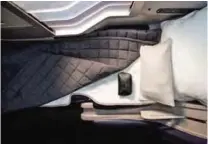  ??  ?? British Airways' new bedding.