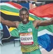  ??  ?? Caster Semenya celebrates.