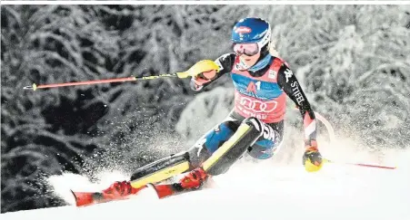  ?? ?? Zurück im Rampenlich­t: Den RTL am Samstag dürfte Shiffrin noch auslassen, um am Sonntag den Slalom-Weltcup zu fixieren