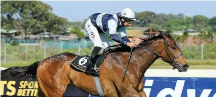 ?? Picture: Wayne Marks ?? TAKE NOTE: Nous Voila showed she is one to follow in the upcoming fillies sprint features after an impressive victory over 1200m in a Progress Plate at Kenilworth on Saturday.