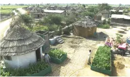  ?? AFP PHOTO ?? A general view of the Pono Colony at Sanjar Chang village in Tando Allahyar district, Sindh province, southeaste­rn Pakistan on April 9, 2023.