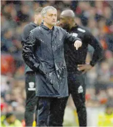  ?? — Reuters ?? Manchester United manager Jose Mourinho gestures.