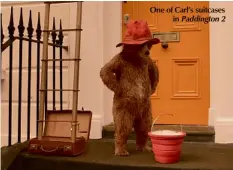  ??  ?? One of Carl’s suitcases in Paddington 2