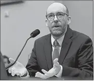  ?? AP/SUSAN WALSH ?? “The problem is not that America tax[es] too little, it’s that Washington spends too much,” Russell Vought, acting director of the Office of Management and Budget, testified Tuesday.